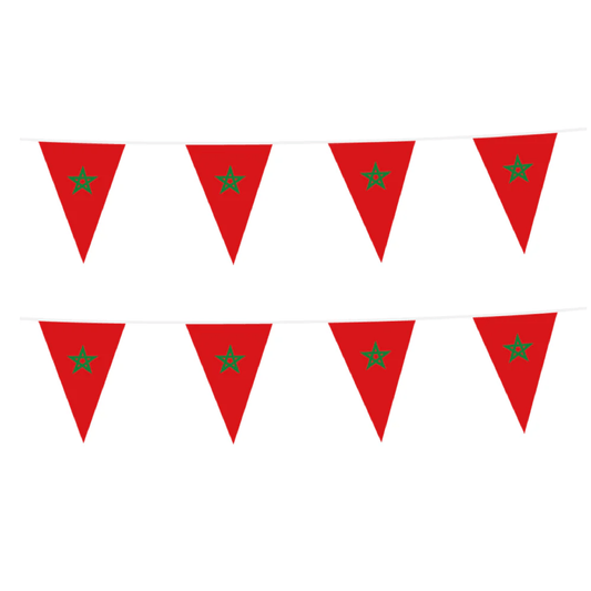 Alpha 55 Guirlande Maroc 10 m – Fanions décoratifs