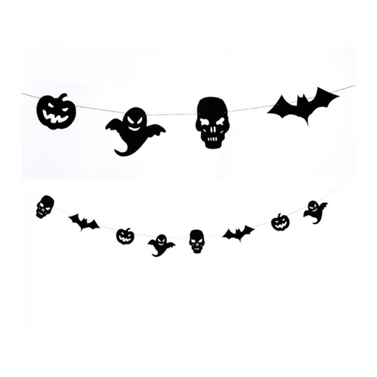 Alpha 55 Guirlande Papier Créatures Noires 2,5 m – Halloween