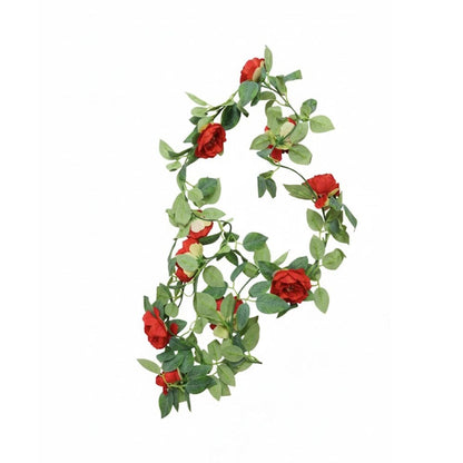 Alpha 55 Guirlande pivoines blanc - orange - rose - rouge