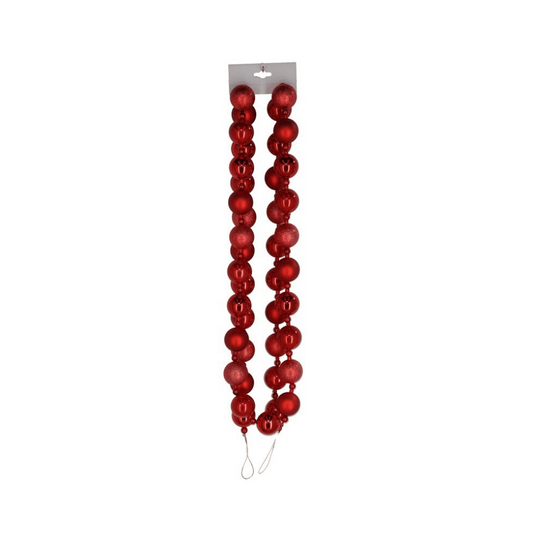 Alpha 55 Guirlande Rouge Guirlande petites boules rouges – Ambiance festive