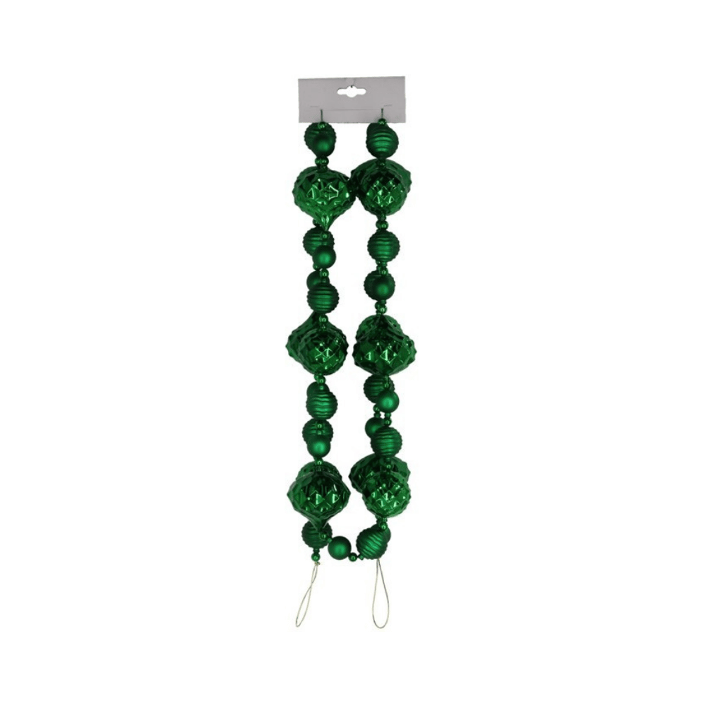 Alpha 55 Guirlande Vert Guirlande boules vertes – Décoration de Noël naturelle