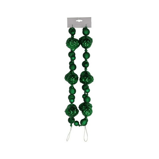 Alpha 55 Guirlande Vert Guirlande boules vertes – Décoration de Noël naturelle