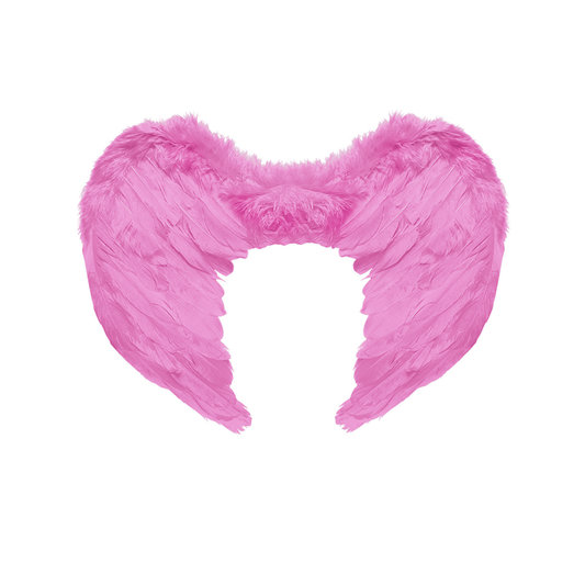 Alpha 55 Halloween accessoires, ailes 50cm ange plumes rose