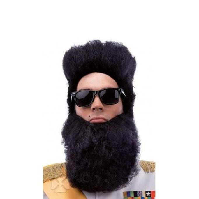 Alpha 55 Halloween accessoires, barbe de dictateur 20 cm noir