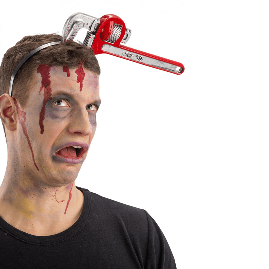 Alpha 55 Halloween Accessoires, blessure tête clé à molette