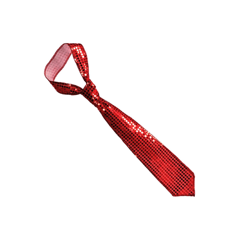 Alpha 55 Halloween accessoires, cravate sequins rouge
