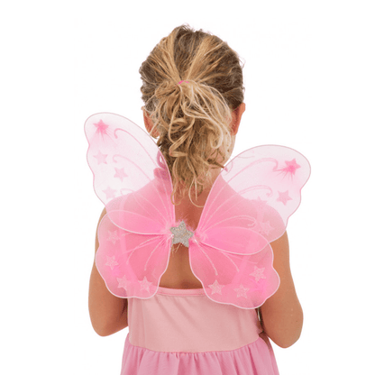Alpha 55 Halloween accessoires enfant, ailes 33cm papillon rose
