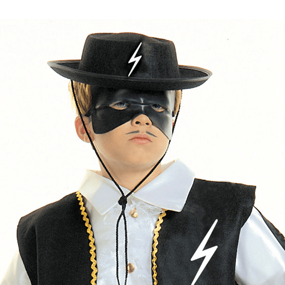 Halloween accessoires enfant, chapeau zorro