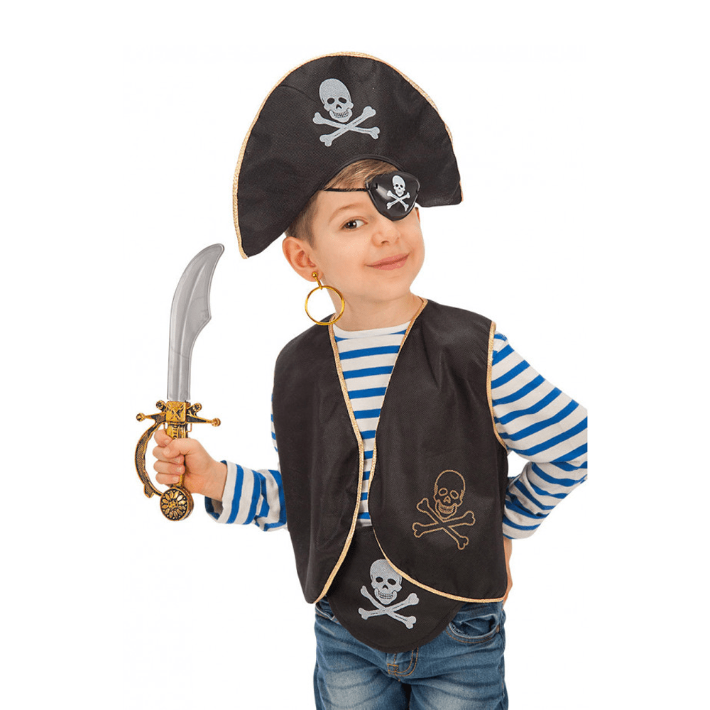 Halloween accessoires enfant, ensemble pirate 6Pièces