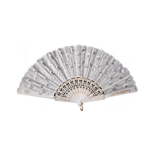 Alpha 55 Halloween accessoires, éventail dentelle blanc