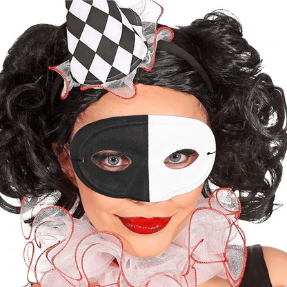 Alpha 55 Halloween accessoires, masque loup bicolore