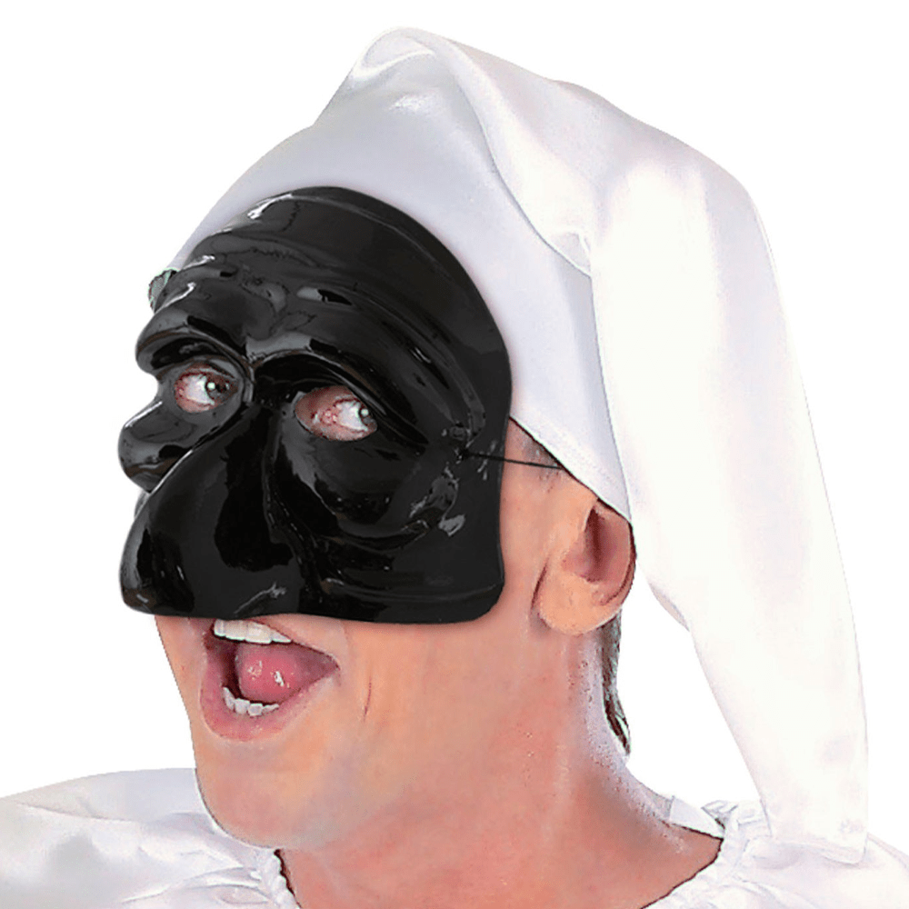 Alpha 55 Halloween accessoires, masque venise polichinelle noir