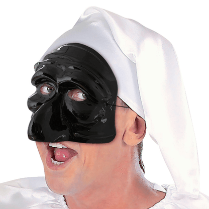 Alpha 55 Halloween accessoires, masque venise polichinelle noir