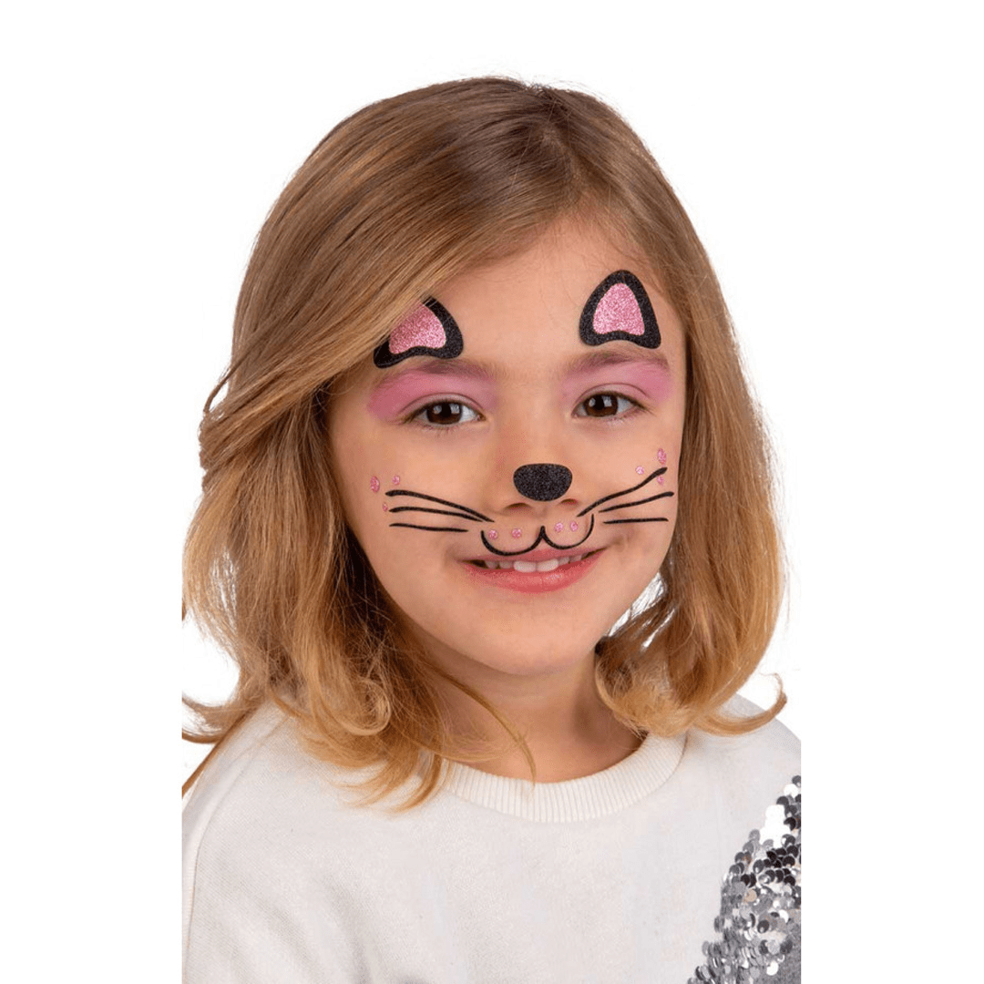 Alpha 55 Halloween tatoo visage Chat