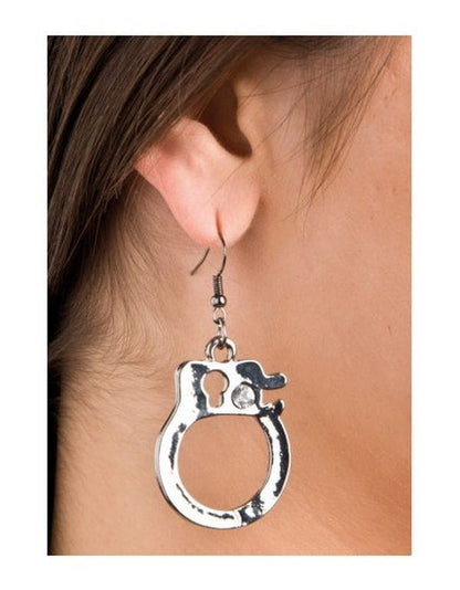 Alpha 55 halloween Argenté Boucles d'oreilles menottes