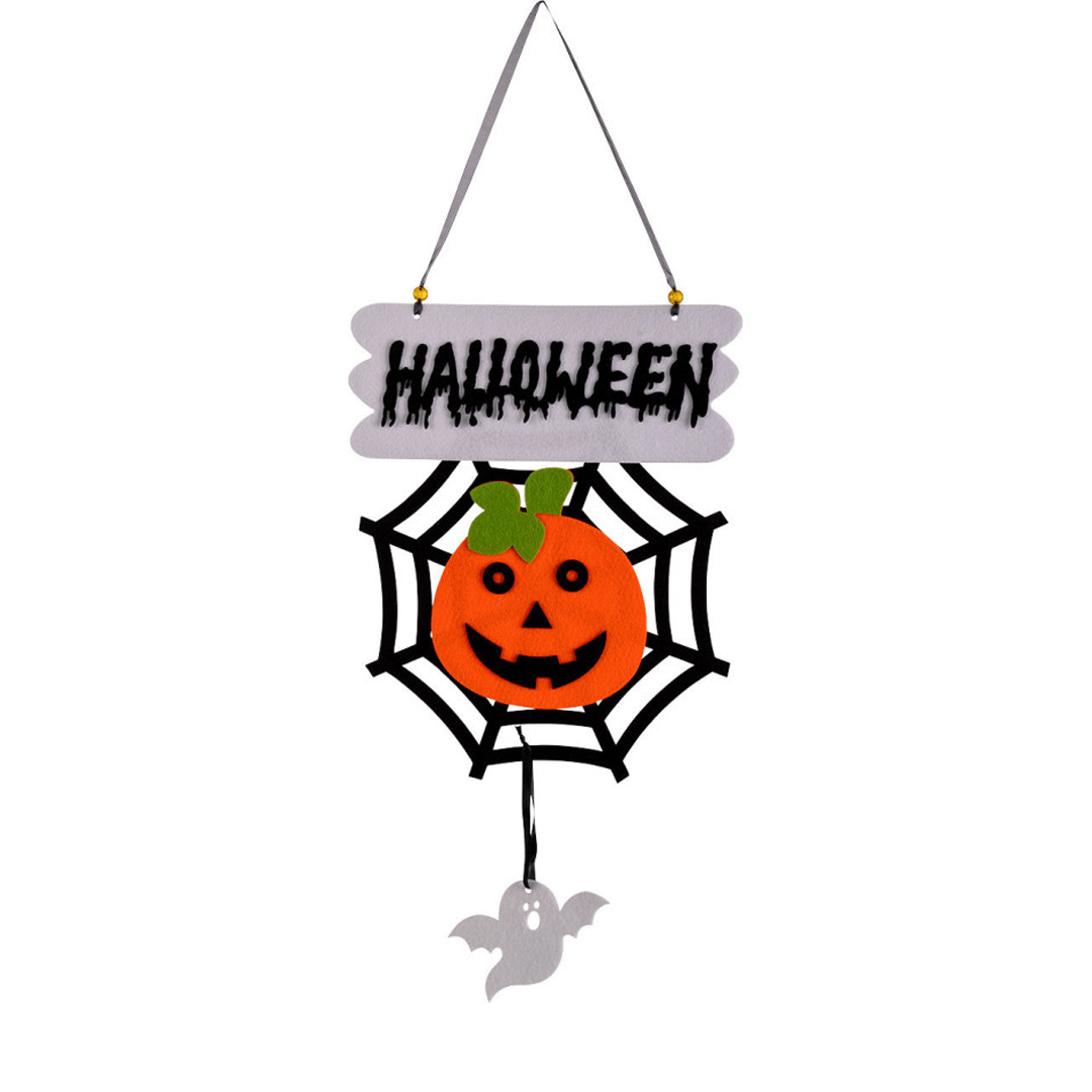 Alpha 55 Halloween, déco à suspendre Toile / Citrouille 60 cm