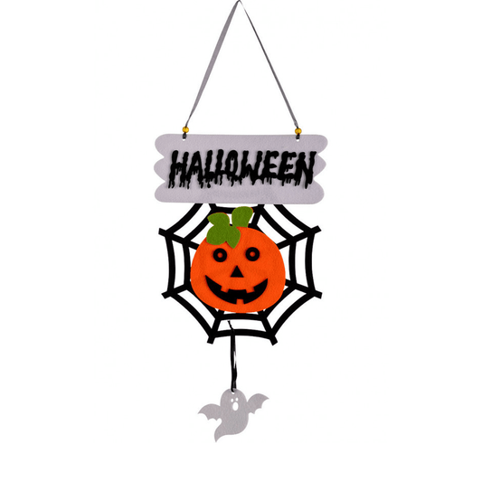 Alpha 55 Halloween, déco à suspendre Toile / Citrouille 60 cm