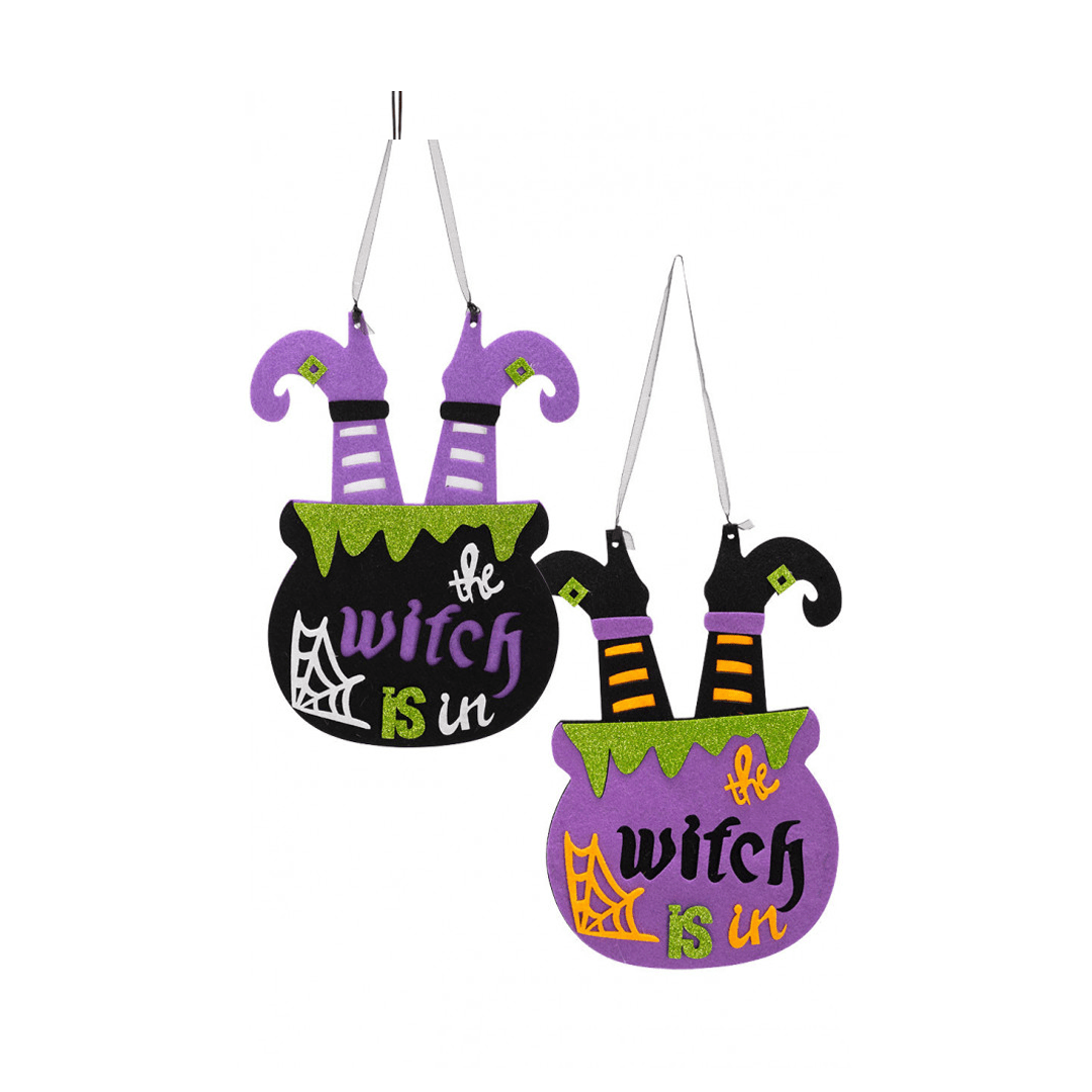 Alpha 55 Halloween déco, en feutrine 50 cm, jambes de sorcière