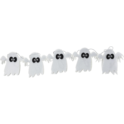 Alpha 55 Halloween déco, guirlande en feutre 250 cm fantômes