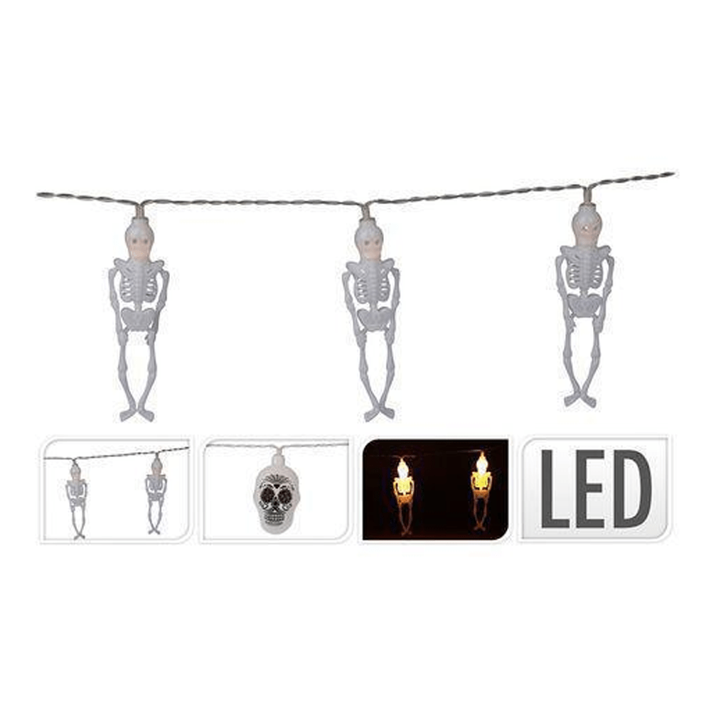 Alpha 55 Halloween déco, guirlande lumineuse : squelettes