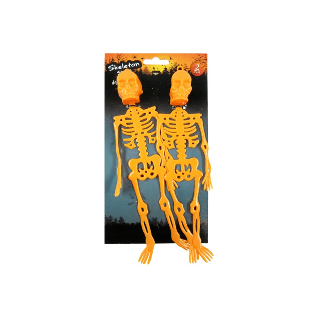 Alpha 55 Halloween, déco lot de 2 Squelettes 24 cm