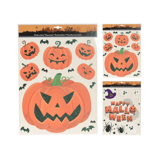 Alpha 55 Halloween déco, pour vitres, stickers citrouilles