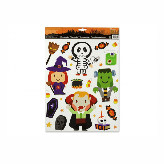 Alpha 55 Halloween déco , sticker Sorcière 30x42 cm