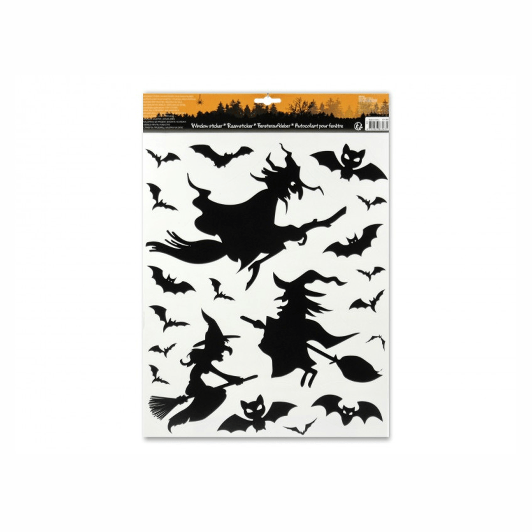 Alpha 55 Halloween déco , sticker Chat / Citrouille 30x42 cm