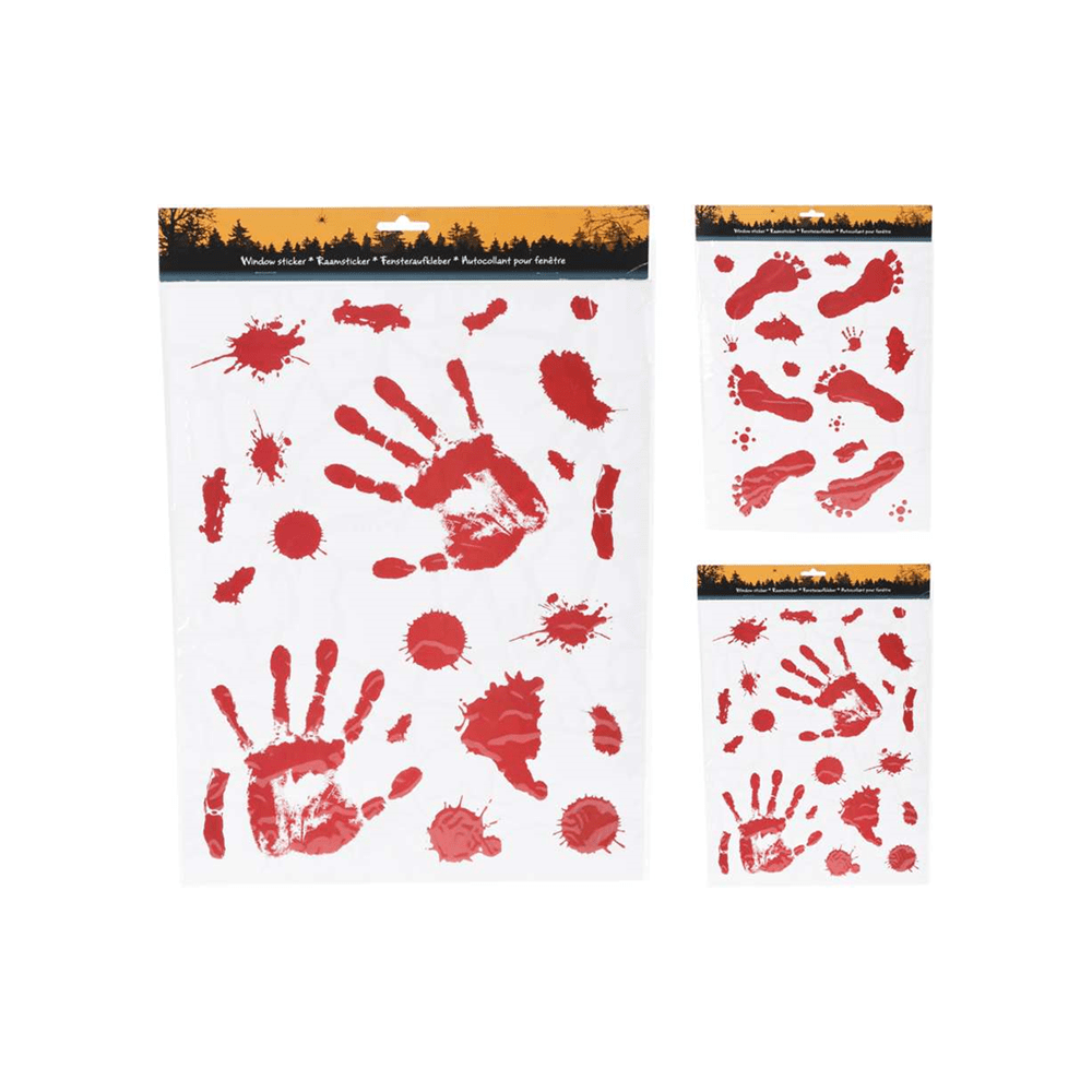 Alpha 55 Halloween déco, pour vitres, stickers traces de sang