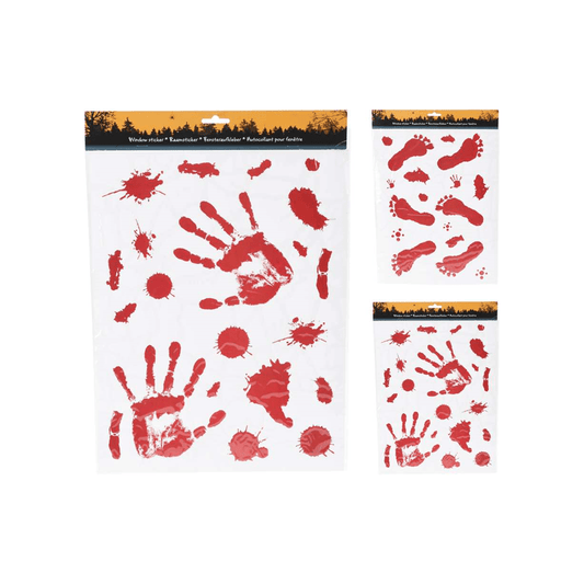 Alpha 55 Halloween déco, pour vitres, stickers traces de sang