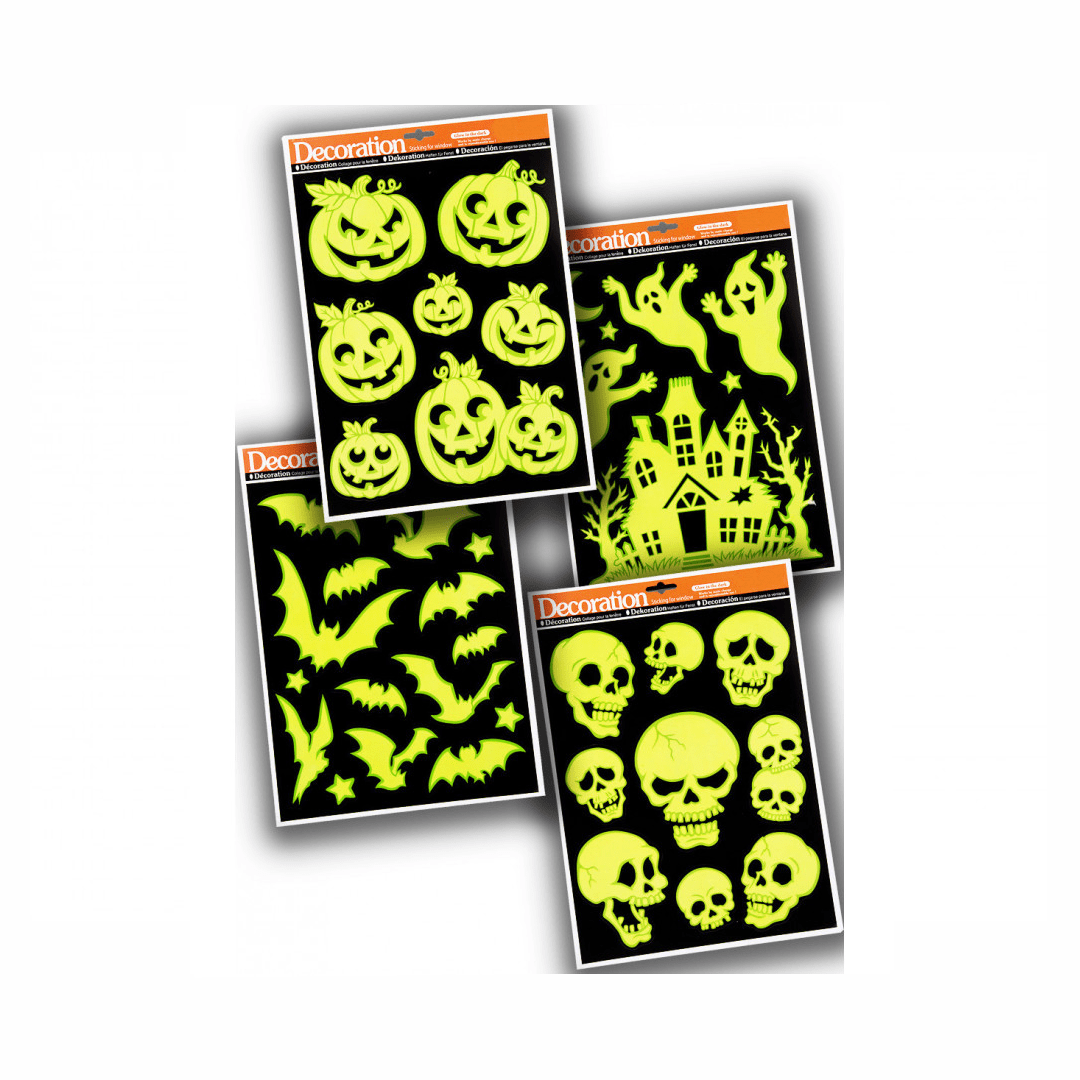 Alpha 55 Halloween  déco, sticker glow in the dark 40x30 cm