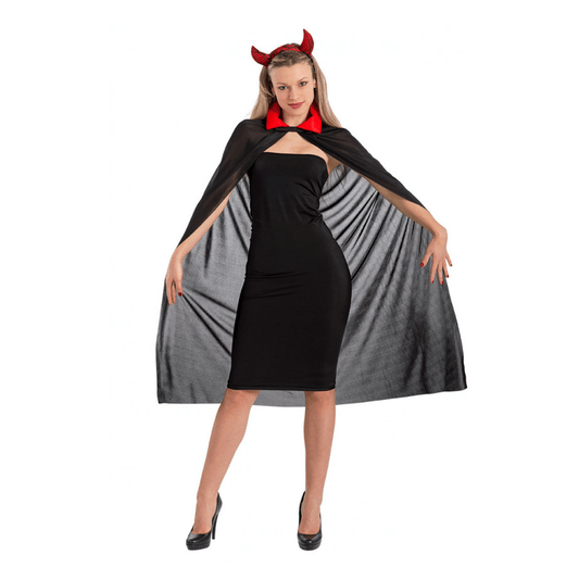 Alpha 55 Halloween déguisement cape col rouge112 cm