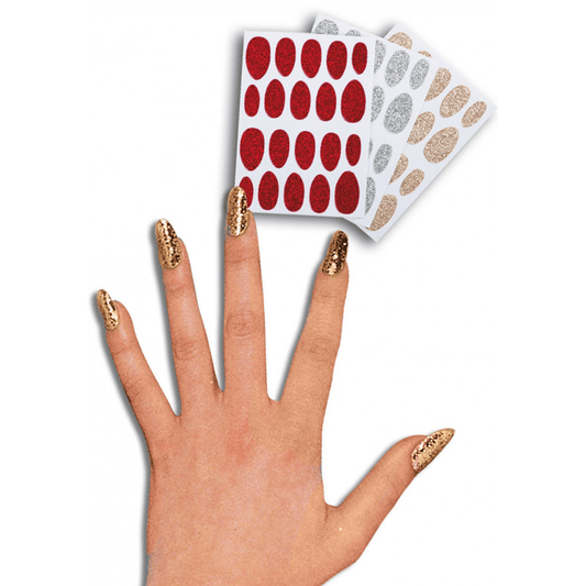 Alpha 55 Halloween faux-ongles adhésifs avec paillettes