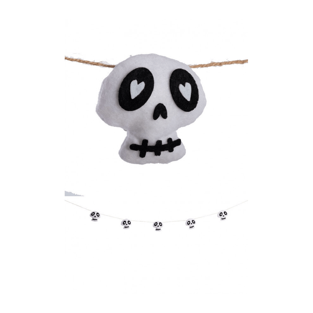 Alpha 55 Halloween, guirlande Crâne 155 cm