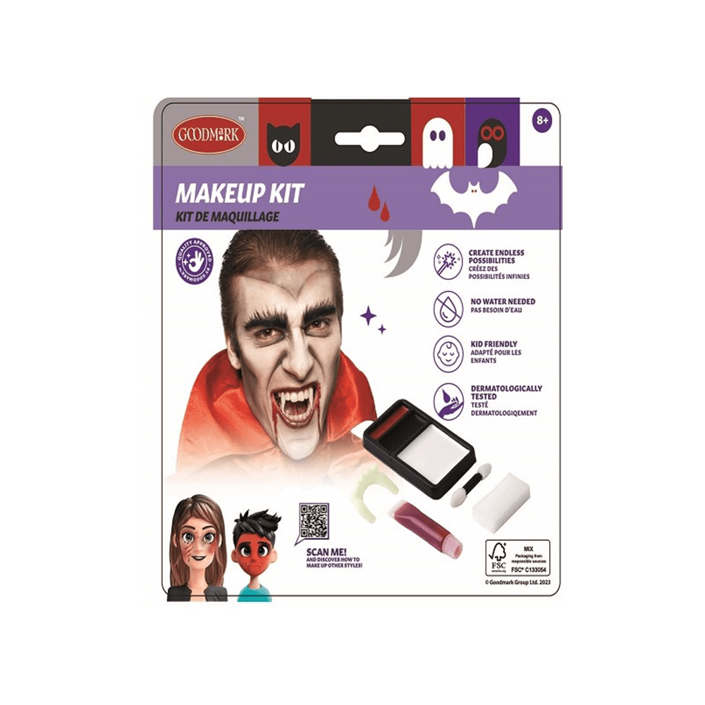 Alpha 55 Halloween maquillage, kit de maquillage Vampire avec dentier