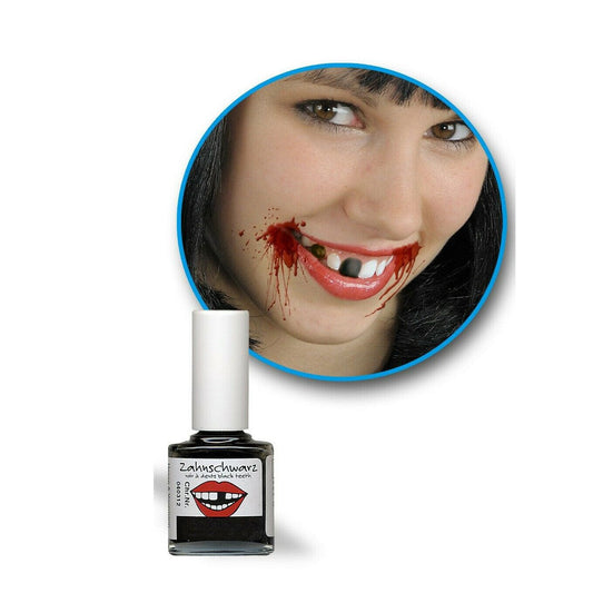 Alpha 55 Halloween maquillage, vernis noir pour dents 7 ml