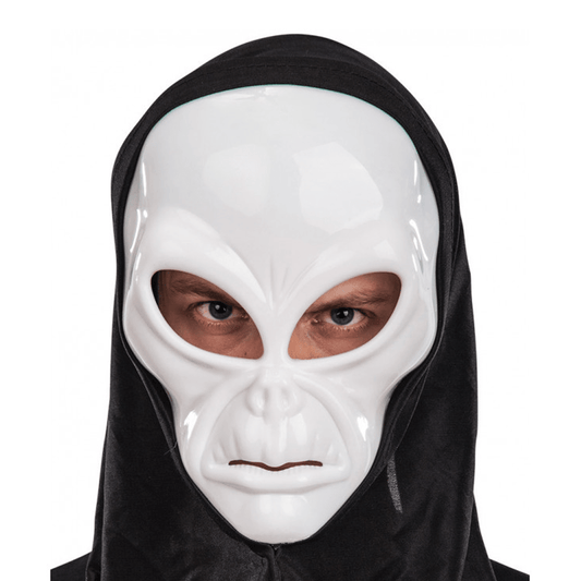 Alpha 55 Halloween masque capuche Alien blanc