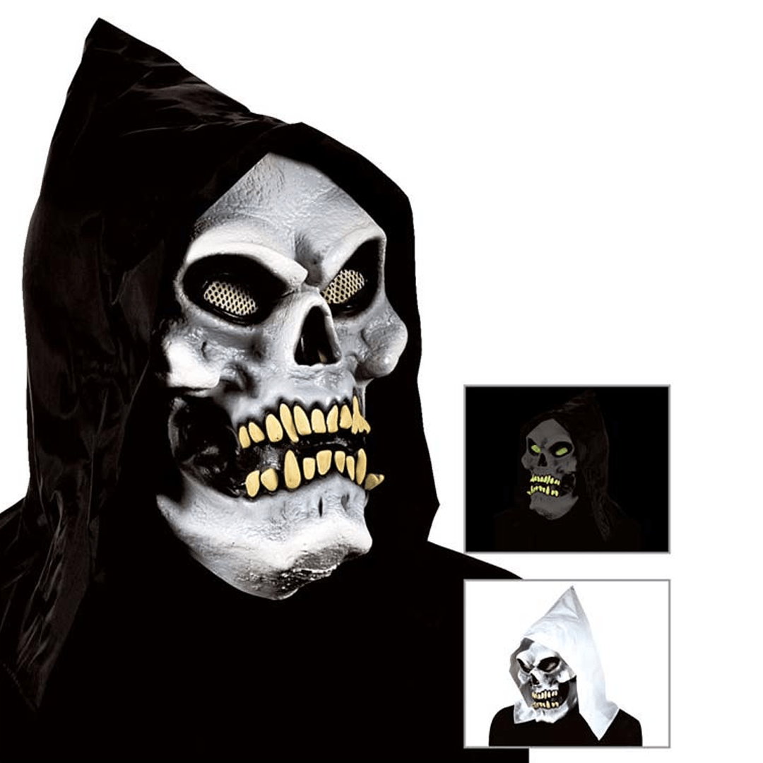 Alpha 55 Halloween masque capuche Crâne glow in the dark (choix aléatoire)
