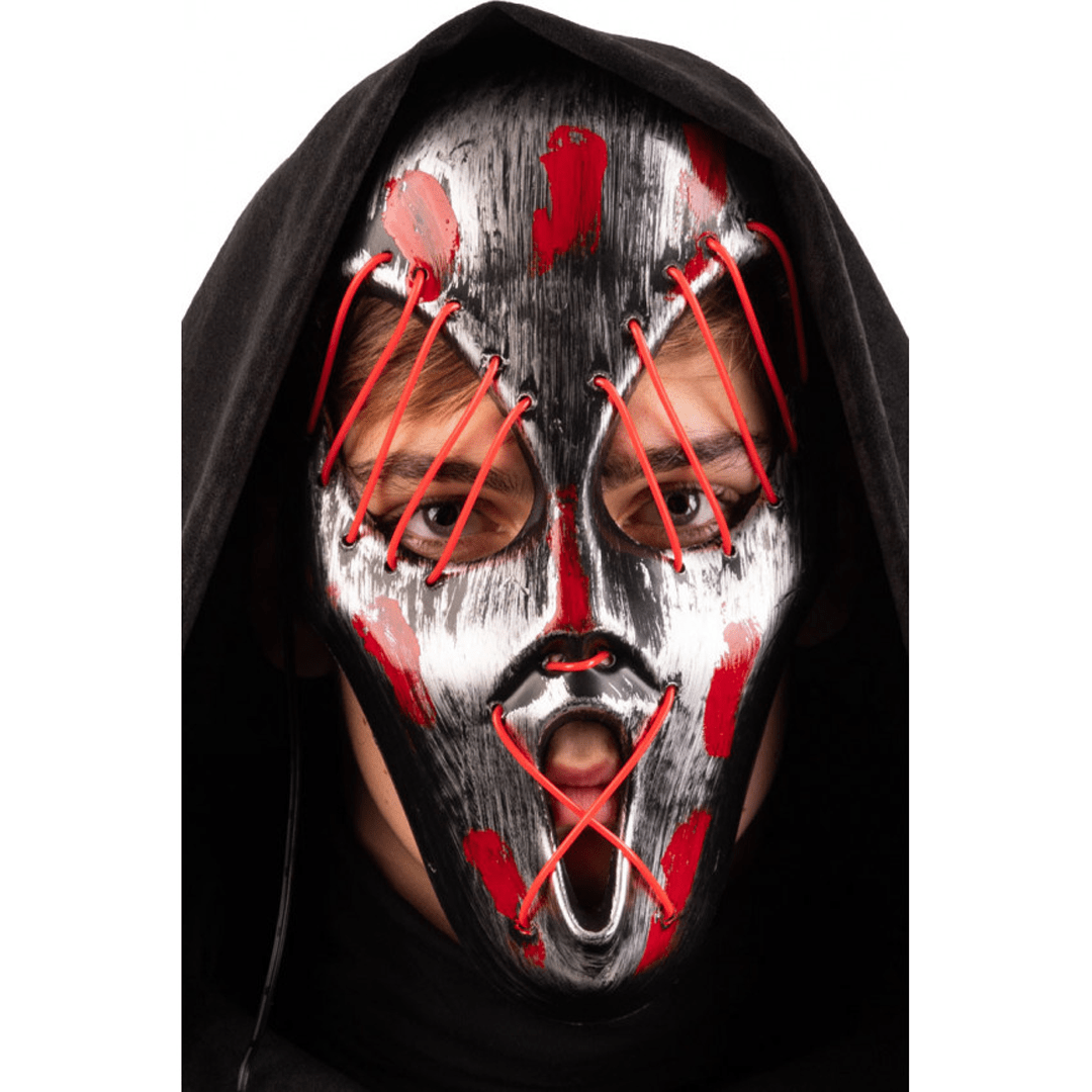 Alpha 55 Halloween masque LED suture Alien
