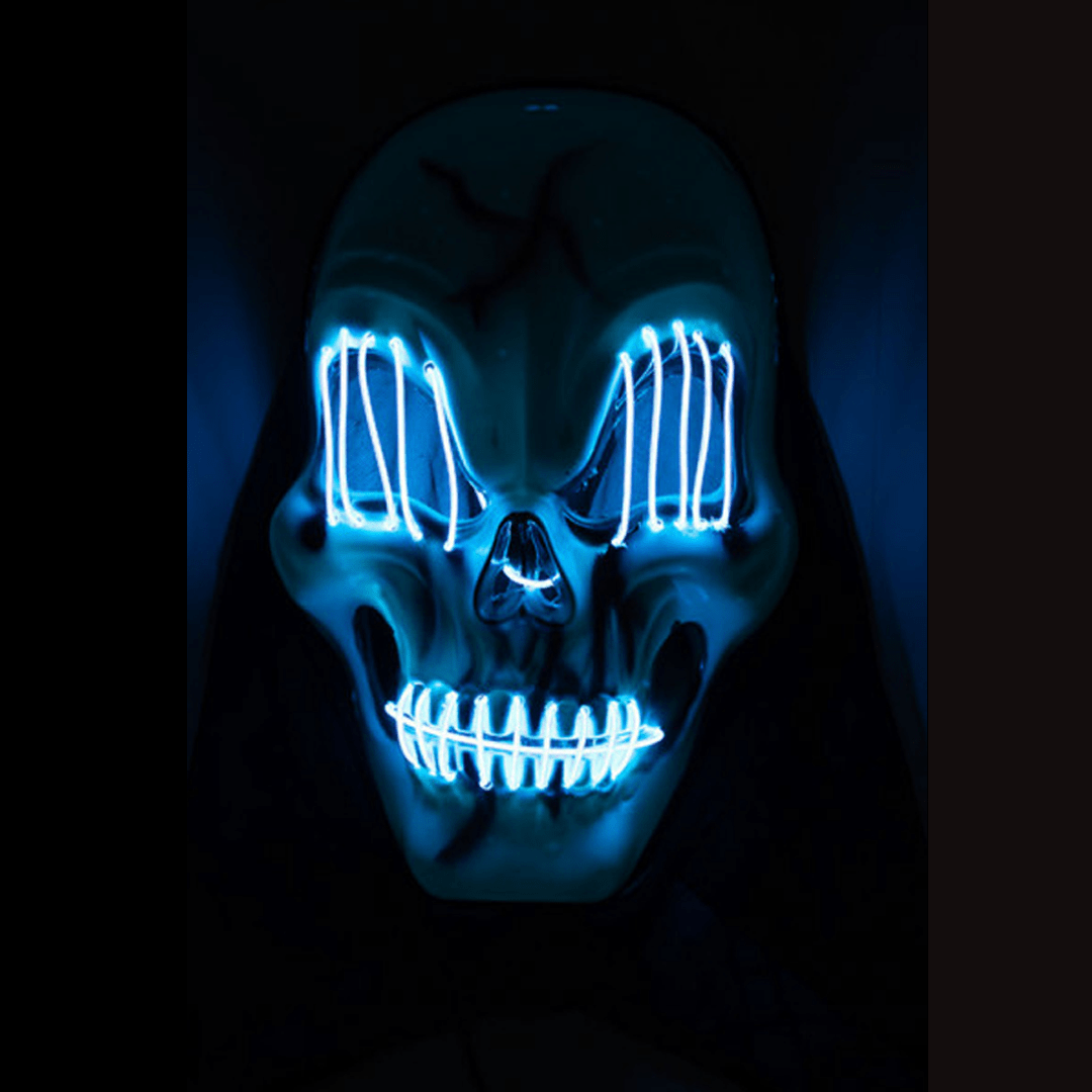 Alpha 55 Halloween masque LED suture Crâne