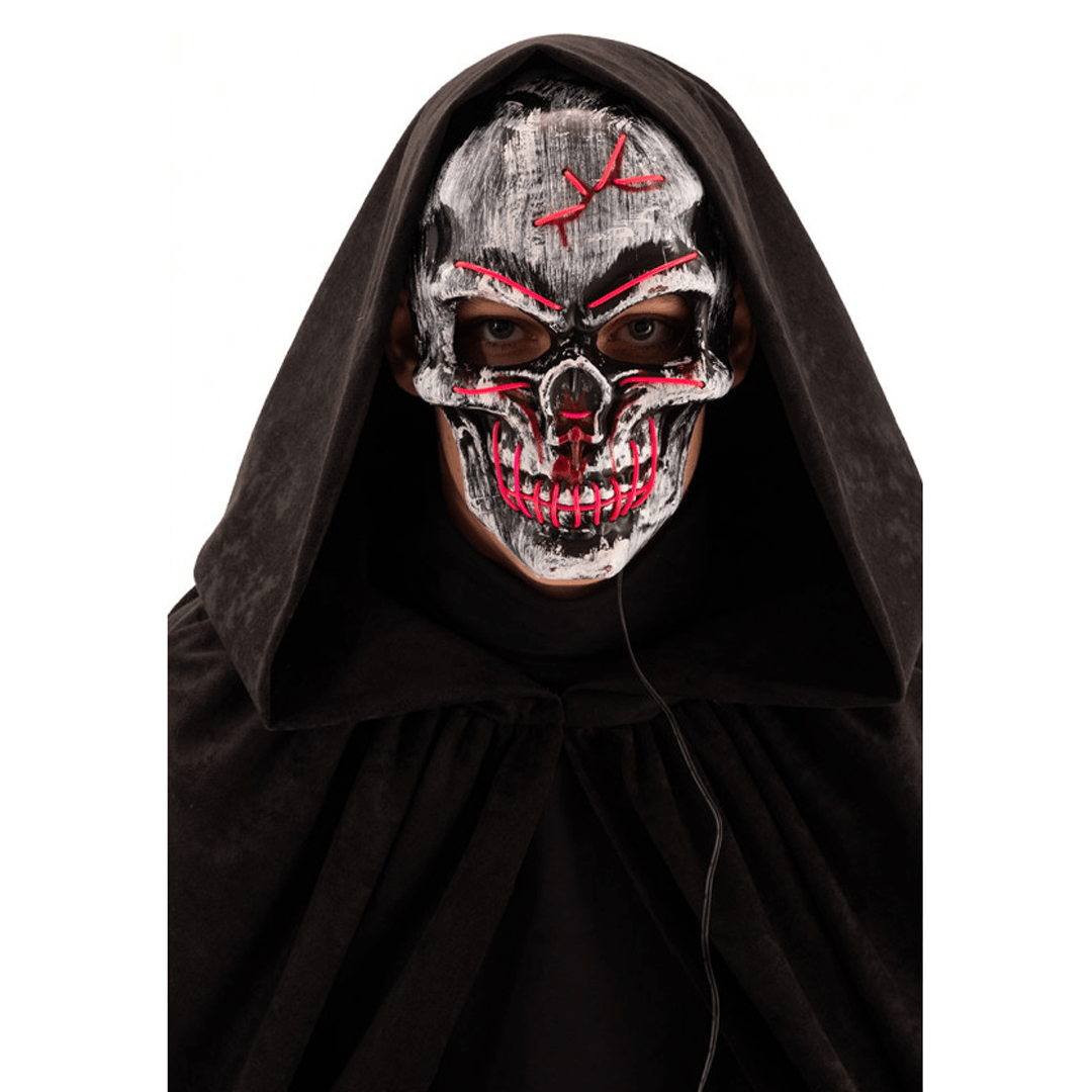 Alpha 55 Halloween masque LED suture Crâne