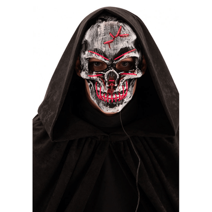 Alpha 55 Halloween masque LED suture Crâne