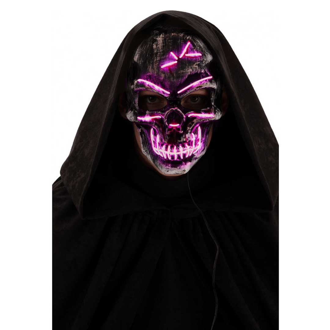 Alpha 55 Halloween masque LED suture Crâne