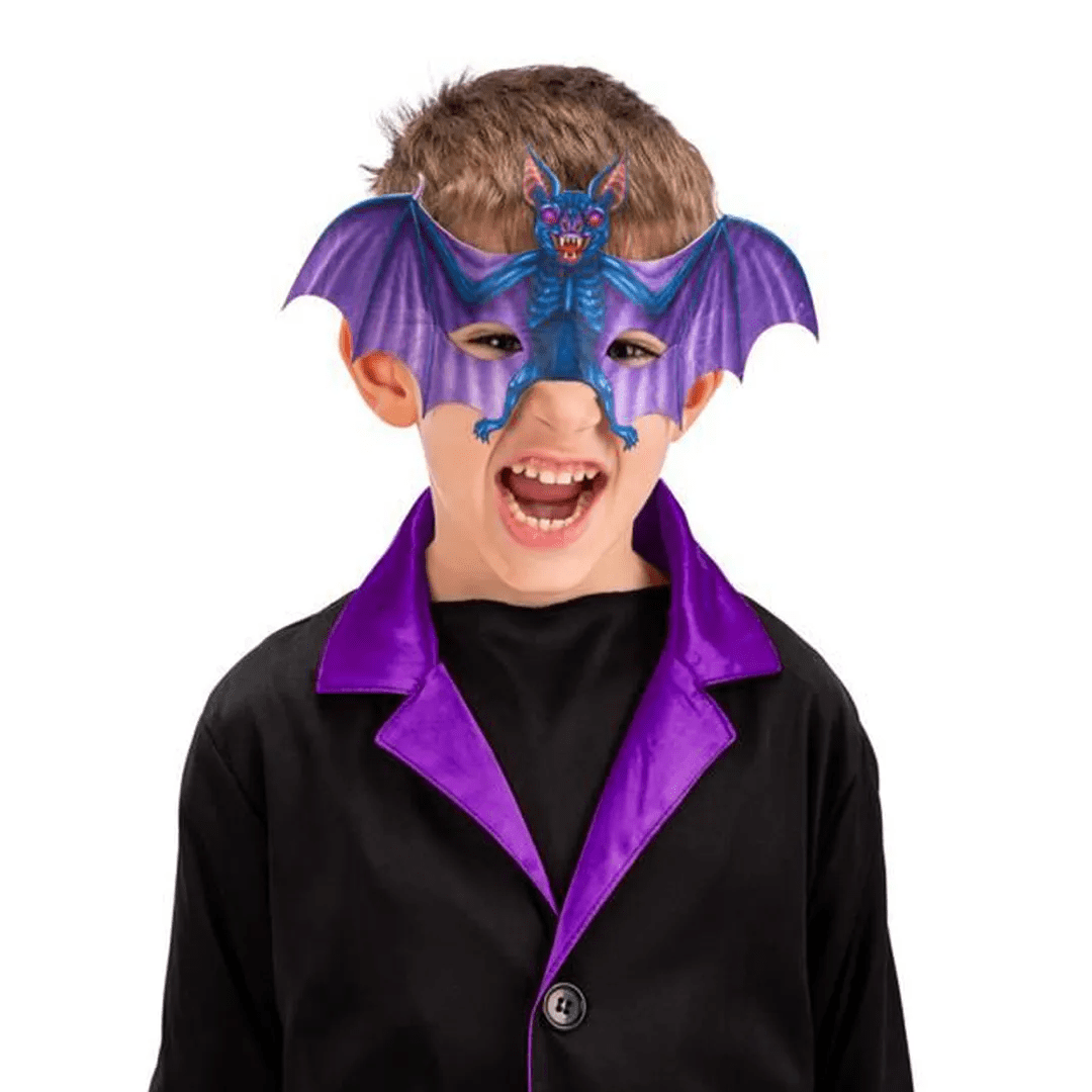Alpha 55 Halloween masque mi-visage Chauve-souris tissu