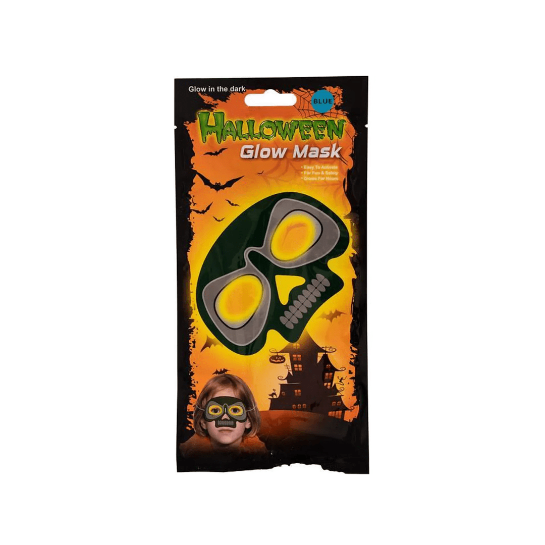 Alpha 55 Halloween masque mi-visage Squelette glow in the dark