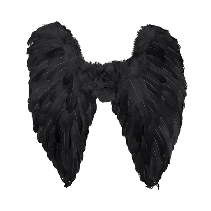 Alpha 55 halloween Noir Ailes en plumes noires