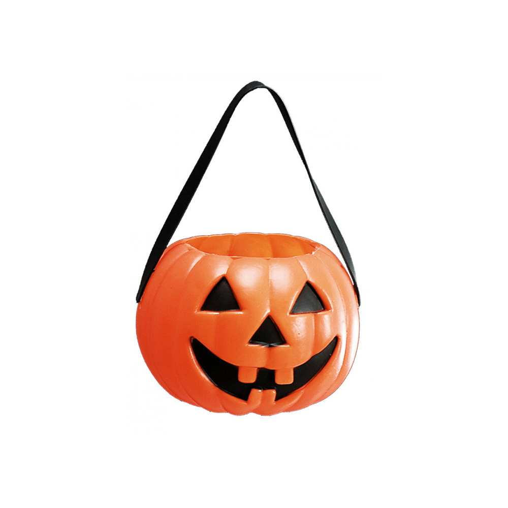 Alpha 55 halloween Orange Porte-bonbon en plastique forme citrouille