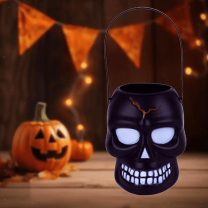 Alpha 55 halloween Porte-bonbon en plastique forme crâne