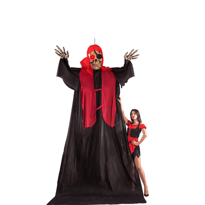 Alpha 55 Halloween Squelette de pirate avec lumière 360 cm