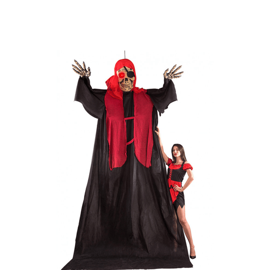 Alpha 55 Halloween Squelette de pirate avec lumière 360 cm